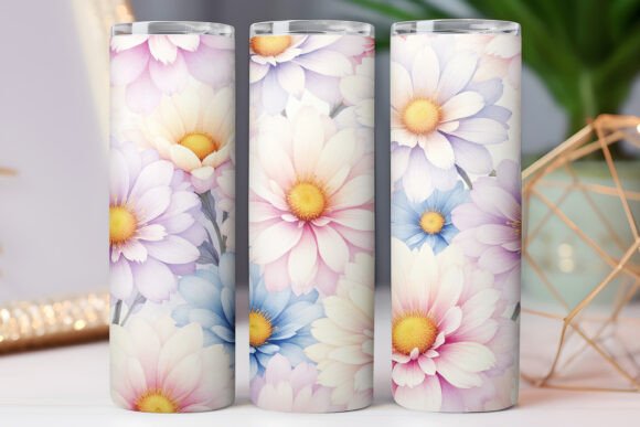 Beautiful Flower Pattern Tumbler Wrap: Free Graphics Asset Review