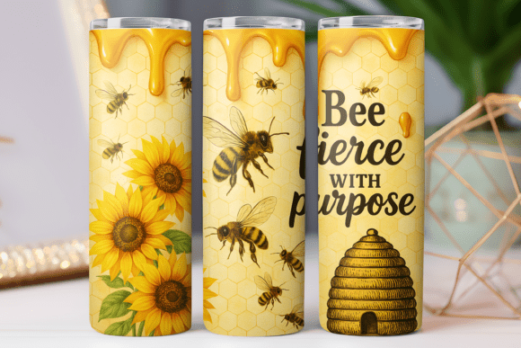 Bee Inspiration Graphics for Tumbler Wraps