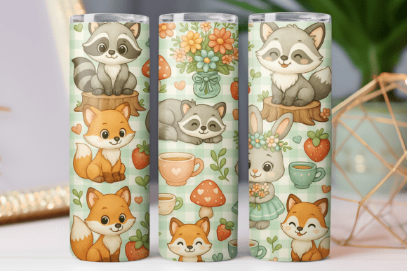 Cute Animal Tumbler Wrap Graphics and Freebies