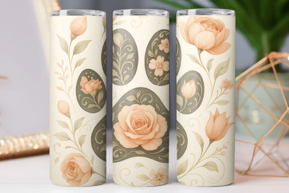 Dog Paw Tumbler Design Art: Free Graphics for Publishers