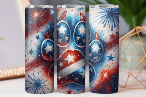Dog Paw Tumbler Wrap 20oz Png Graphics Freebies