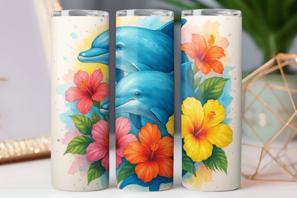 Dolphin Animal Tumbler Wrap: Graphics & Freebies Review