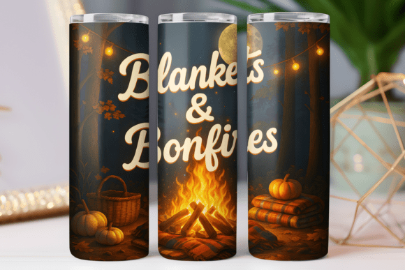 Fall Camping Tumbler Wrap Graphics: Brand Designer Review