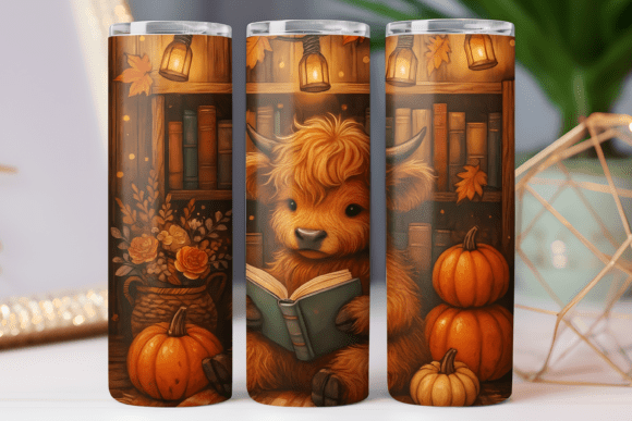 Fall Season Reading Png Art Tumbler Wrap Graphics Freebies