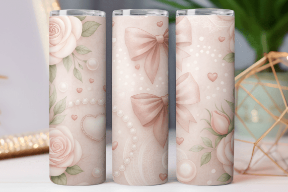 Floral Bow Tumbler Graphics Review for Real Projects
