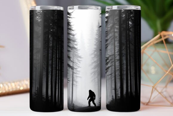 Forest Bigfoot Tumbler Wrap: Free Graphics for Local Brands