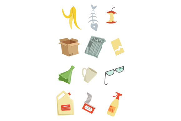 Garbage Rubbish Trash Waste Graphics and Illustrations