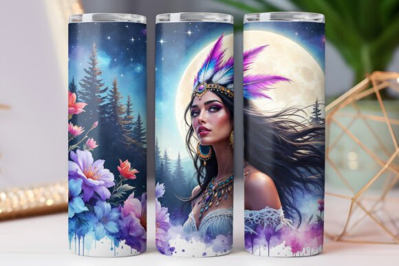 Native American Women Tumbler Wrap Photo: Graphics & Freebies for Branding