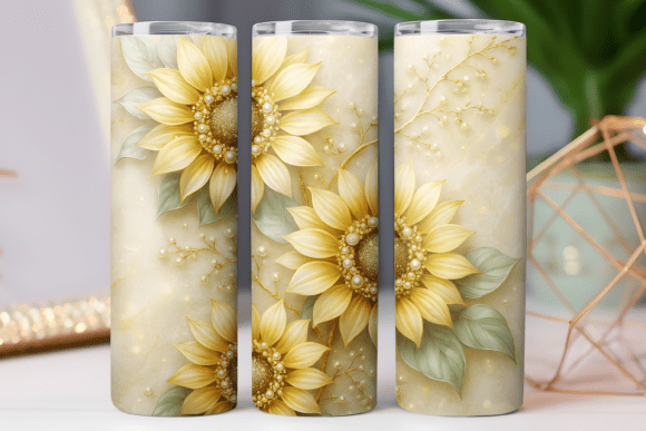 Sunflower Gold Tumbler Graphics: A Freebie Worth Your Craft Time
