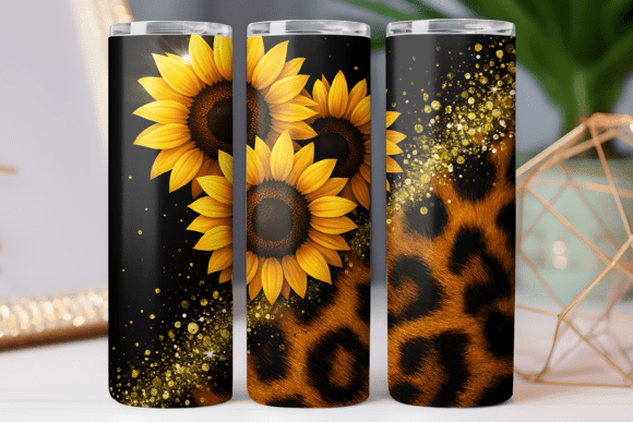 Sunflower Gold Tumbler Wrap 20oz: Graphics & Tumbler Wraps