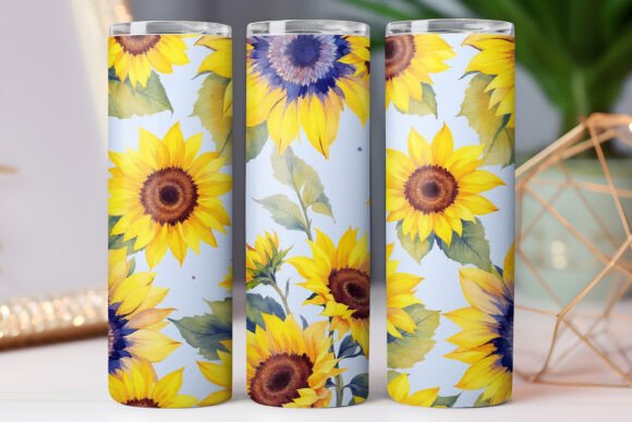 Sunflower Tumbler Print Wrap 20oz Skinny Graphics Review