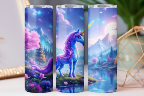 Unicorn Magical Tumbler Wrap Graphics & Freebies