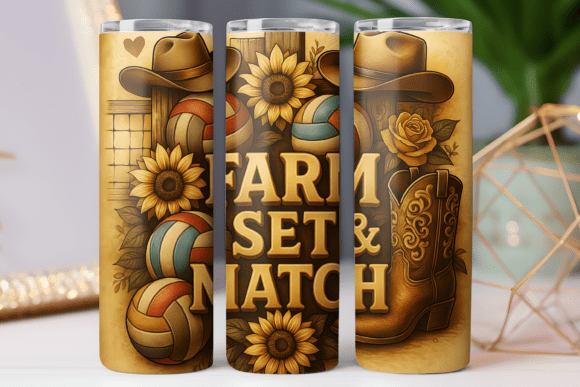 Volleyball Tumbler Wrap Graphics for Tumbler Wraps