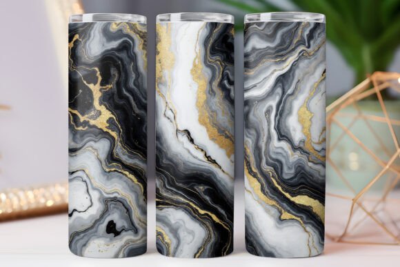 Watercolor Marble Pattern Tumbler Wrap Design Review